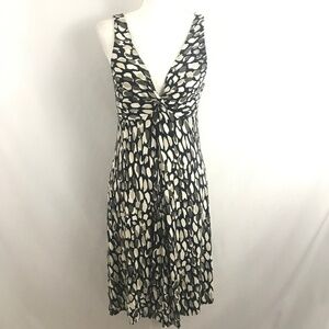 New York & Co. Black/Gray/White Pattern Dress